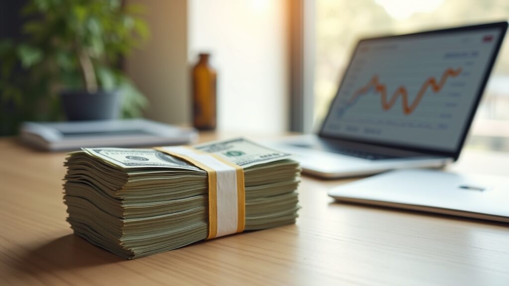 Stack of money saved from using avalanche method