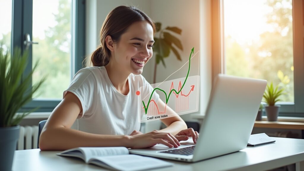 Student loan balance decreasing while credit score increases