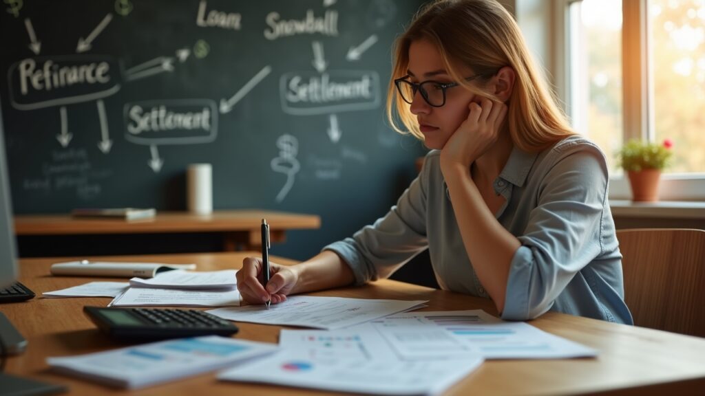 Person choosing the right debt solution for their situation