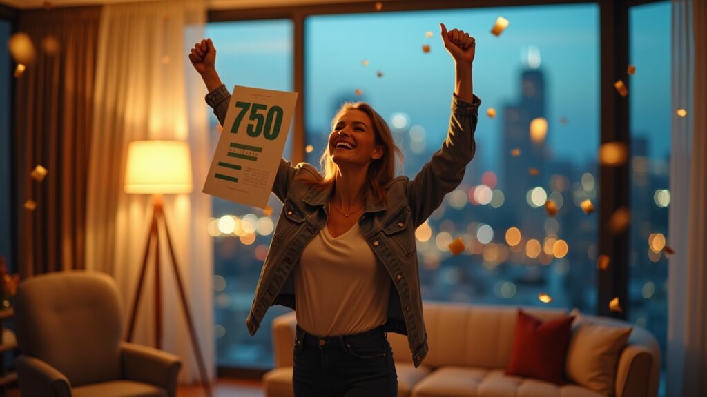 Milestone celebration of first good credit score